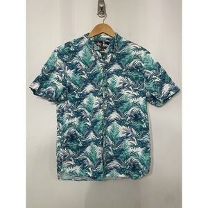 Chubbies The Nutter Hawaiian AOP Palm Tree Print Short Sleeve Camp  Men's Medium